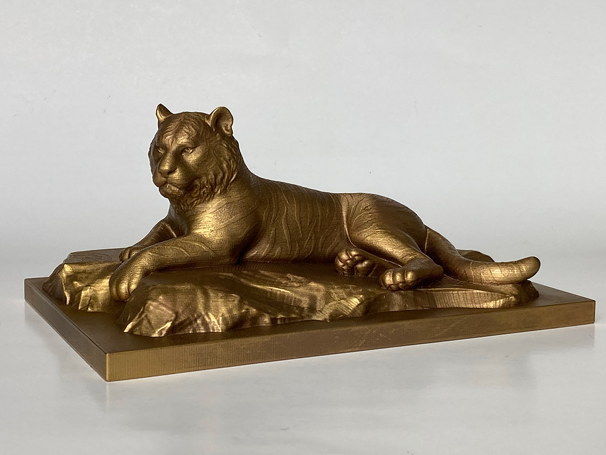 3D printed sculpture of the Tiger